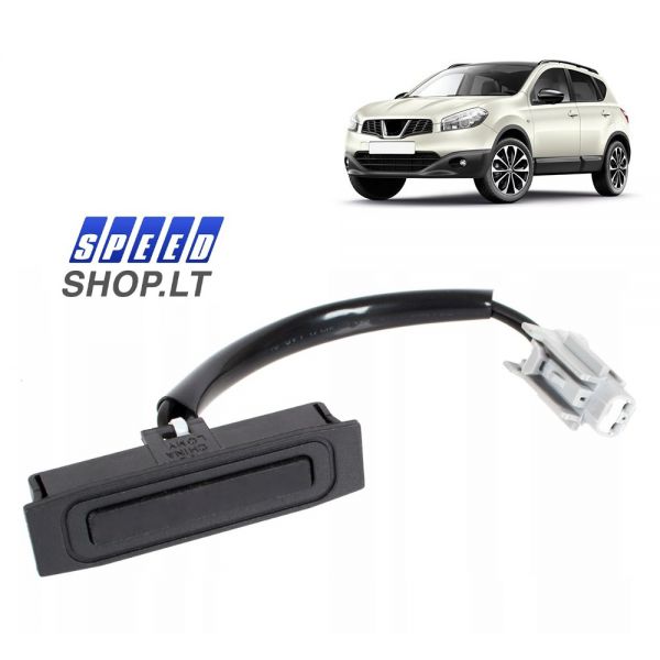 Nissan Qashqai J10 bagažinės atidarymo mygtukas
